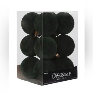 LAST BOX! 2024 Viral Hobby Lobby Flocked Ornaments - Dark Green